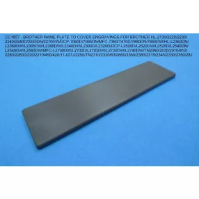   BROTHER NAME PLATE TO COVER ENGRAVINGS FOR BROTHER HL-2130/2220/2230/2240/2240D/2250DN/2270DW/DCP-7060D/7065DN/M<wbr> FC-7360/7470D/7860DN/7860DW/TN2060/2030/2010/410/2280/2260/22<wbr> 20/2210/450/420/11J/27J 100pcs - COMPATIBLE PRODUCT
