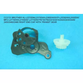   RIGHT END CAP WITH TRANSIT GEAR for Brother HL-L312D/2352/2370/2372/2375/2385/2512/2532/2535/2550/2552/27<wbr> 12/2715/2732/2750/2770DW; TN730/760/2410/2411/2415/2420/2421/2430/2445/2450/2460/2480 10PCS - COMPATIBLE PRODUCT