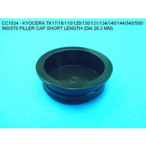   FILLER CAP for use in Kyocera TK17/18/110/120/130/131/134/140/144/540/550/560/570 (DIA 26.3 MM) 100pcs - COMPATIBLE PRODUCT